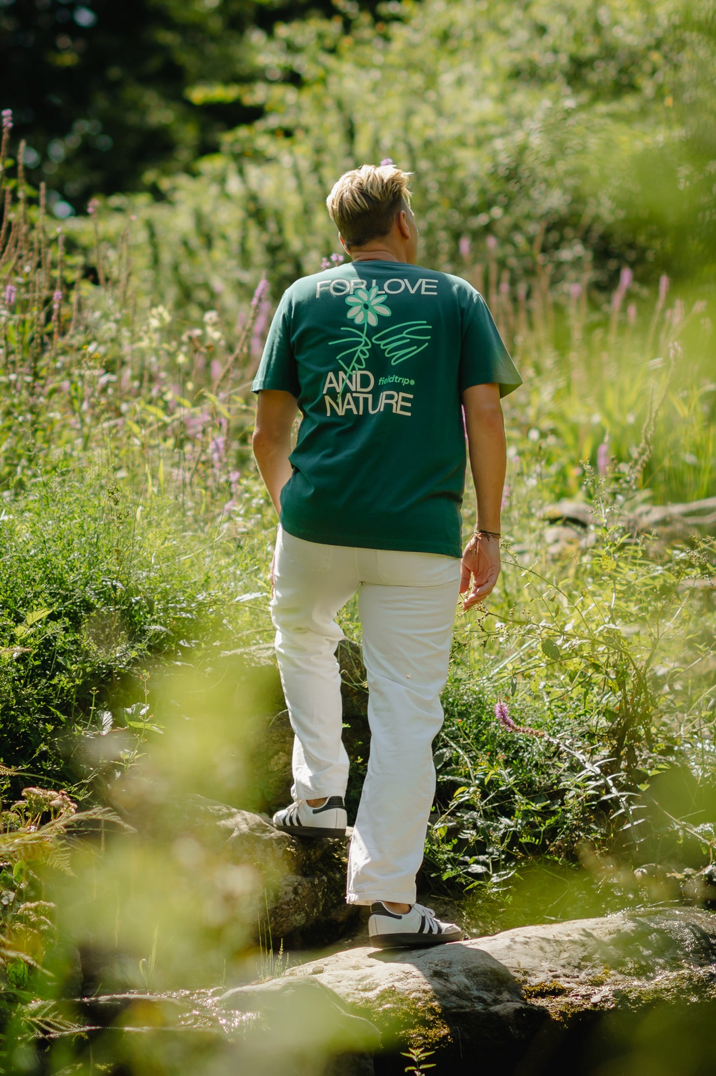 Field Trip - For Love and Nature T-shirt - Dark Green