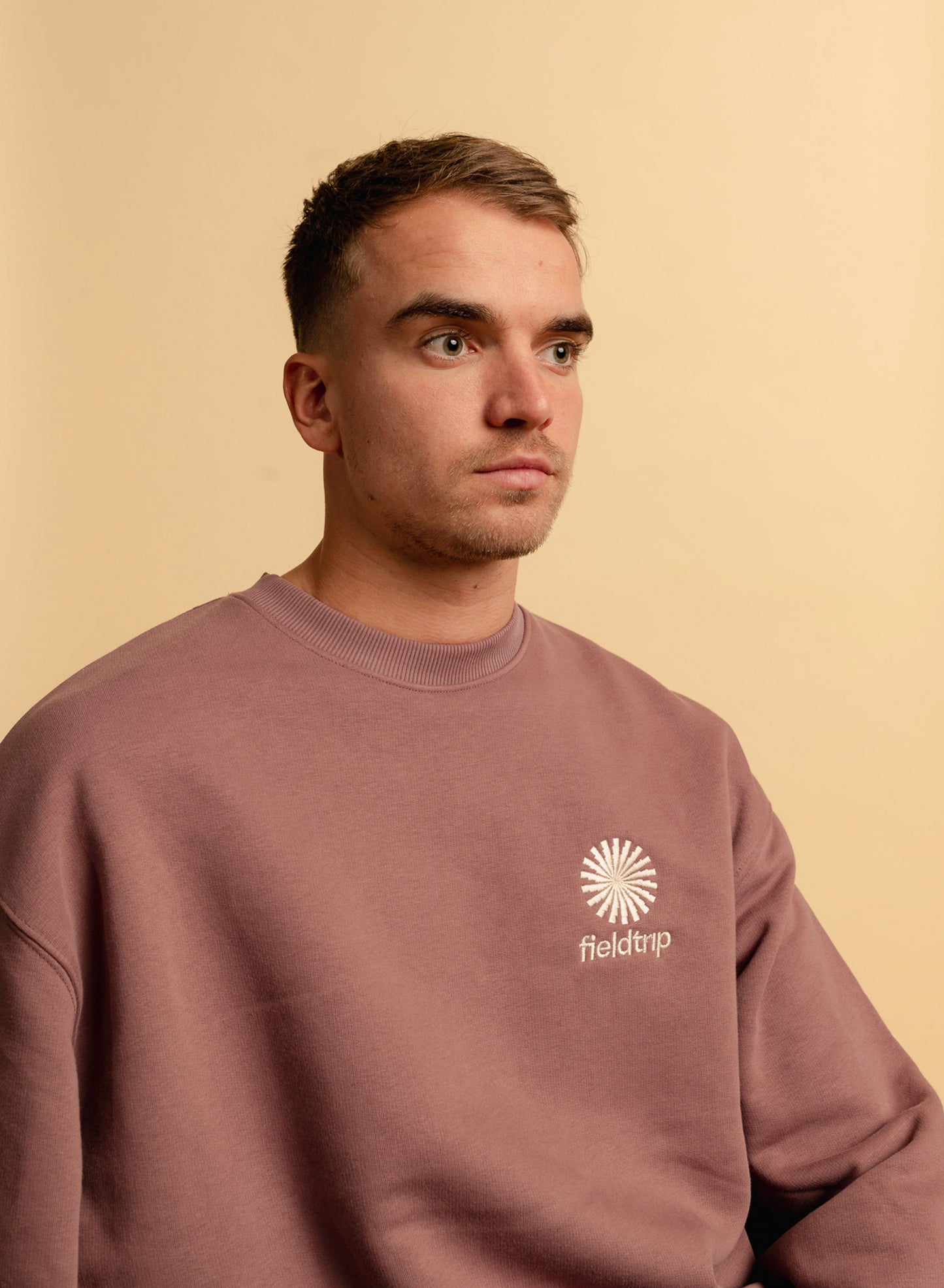 Field Trip - Logo sweater - Rose Brown